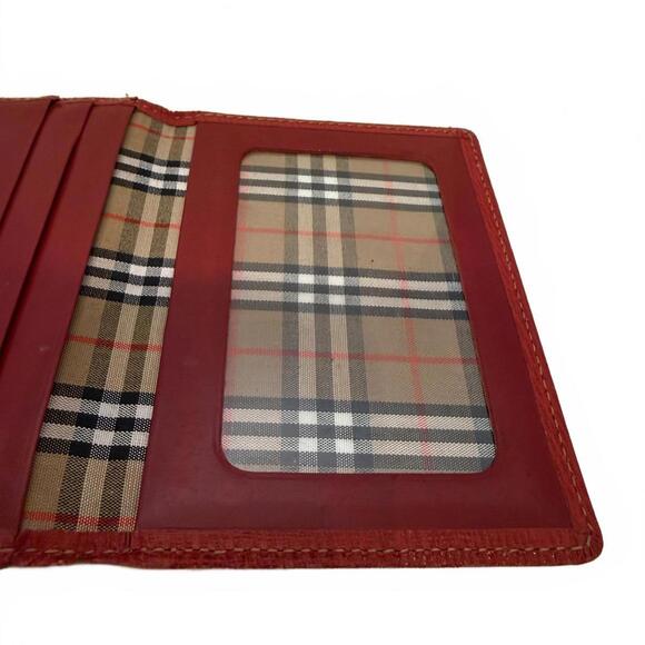 Vintage Red Burberry's Card Holder- EUC - Picture 5 of 6